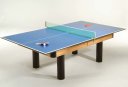 Tischtennis-Auflage für alle Billardtische bis Größe 8 ft., inkl. Zubehör