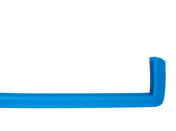 Kantenschutzpolster für Basketballbrett 180 cm breit, 70 mm Brettstärke, blau