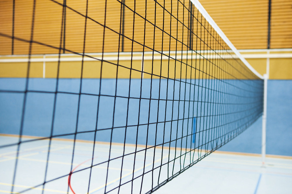 Kevlar-Seil 25 m lang Netz Schule Gesamt 27 m Volleyball-Langnetz von Huck 