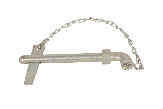 Reckstecker mit Sicherungskeil für Recksäule 102 mm Ø