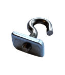 Netzhaken M6 aus Edelstahl mit rautenförmiger Mutter 22x12,5x3,5mm