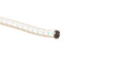 Flechtgummikordel, 5 mm, weiss/blau