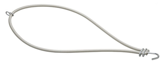 Eurotramp Gummikabel für Fußstütze, Ø11,4mmx420mm, mit Spannhaken und Ösenhaken