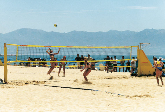 Huck Beach-Volleyball-Netz Turnier für Spielfeld 9x18 m,...