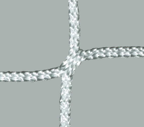 Huck Fußballtornetz knotenlos 7,5 x 2,5 m, Tiefe 200/200 cm, aus Polyester, 4 mm
