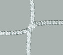 Huck Fußballtornetz knotenlos 7,5 x 2,5 m, Tiefe 200/200 cm, aus Polyester 4 mm, grün