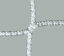Huck Fußballtornetz knotenlos 7,5 x 2,5 m, engmaschig, Tiefe 200/200 cm, aus PP 4 mm