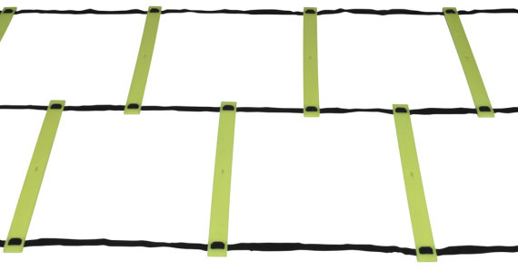 Koordinationsleiter mit flachen verstellbaren Sprossen, Doppel-Leiter, koppelbar, 4 m