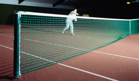 Huck Tennisnetz Merlin knotenlos 3,5 mm schwarz
