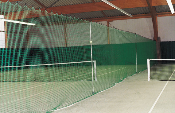 Huck Trenn-Netz für Tennishalle und Außen 40x3 m grün