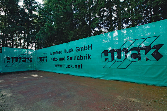 Huck Standard-Tennisplatz-Blende 200 g/m², 12 m lang, blau