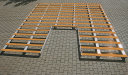 Lattenrost aus Holz/Alu für Hochsprungkissen, 400x300x10 cm