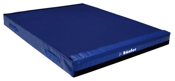 Trampolinschiebematte Medium, blau, 150x120x14 cm