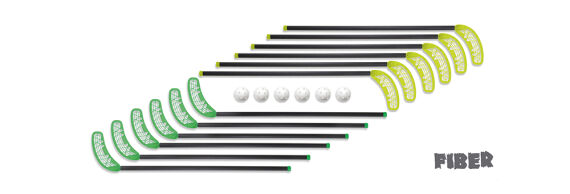 Reactor Floorball-Set Fiber 95 cm 12+6