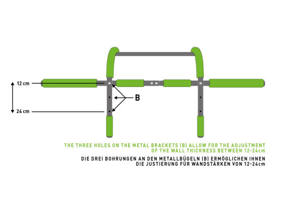 Multifunktionales Türreck 4 in 1, verstellbare...