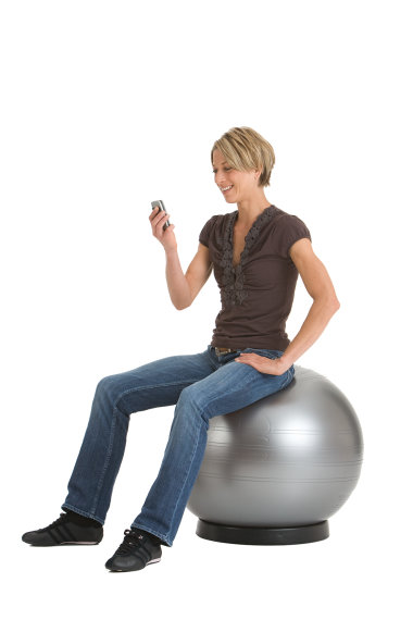 Togu Sitzball mit ABS, Ø 45 cm, silber