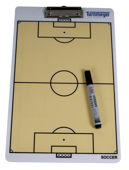 Taktik Clipboard mit Stift, Fußball