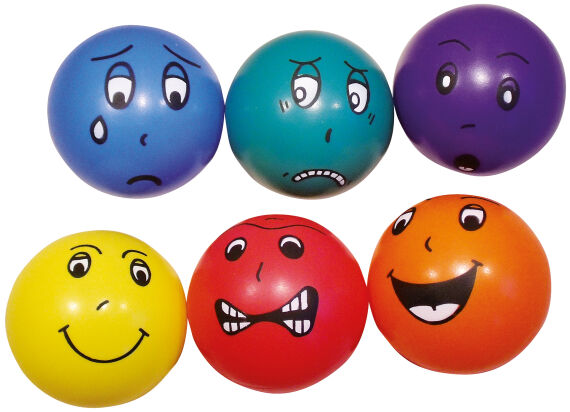 Spordas Emotional Faces Bälle, Ø 20 cm, 6er-Set