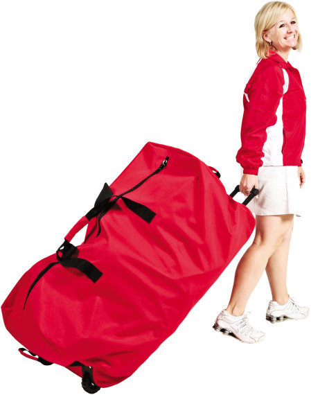 Spordas Big Red Tasche mit Rollen, 45 x 45 x 102 cm
