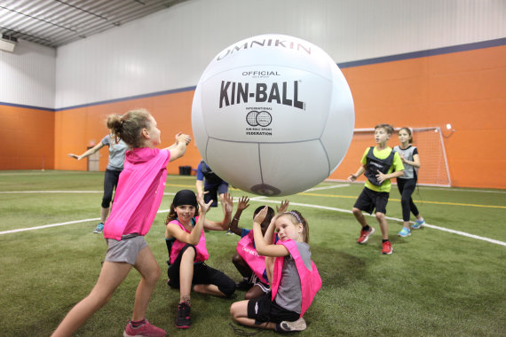 Official KIN-BALL® Sport Ball, Ø 122 cm, grau