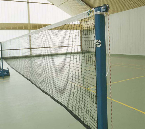 Spannseil Badminton-Turniernetz schwarz 1mm 6,02x0,76m Badmintonnetz 