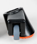 Kunststoffhuf für Turnbock und Turnpferd mit Fahrrolle für 35x35 mm links
