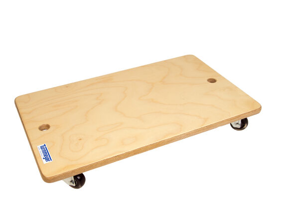 Rollbrett Multiplex mit Skaterollen, 60 x 35 cm