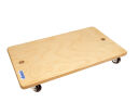 Rollbrett Multiplex mit Skaterollen, 60 x 35 cm