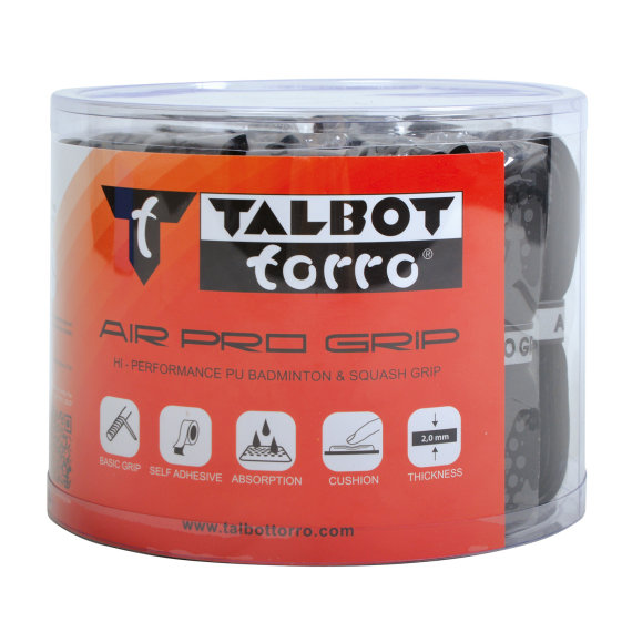 Talbot Torro Tech Badminton und Squash Griffband, Air Pro...
