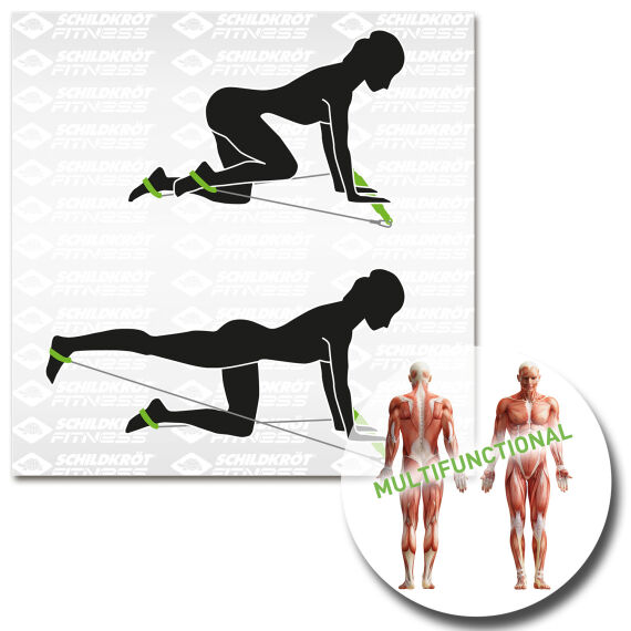 Gymnastik Stick (130xØ2,3cm) + 2 Linear Expander...
