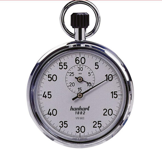 Hanhart Stoppuhr Kronenstopper, 1/5 Sek.