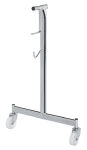 Eurotramp Trampolin Ultimate, Tuch aus 4x4 mm Nylonbändern, 80 mm Abdeckung faltbar, FIG-Zertifiziert mit 1 Paar Heberollständern