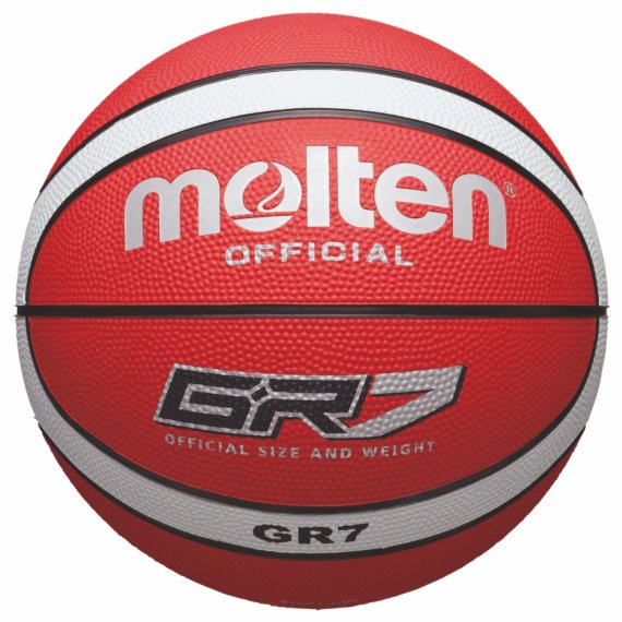Molten Basketball BGR7-RW, Rot/Weiß, Größe 7
