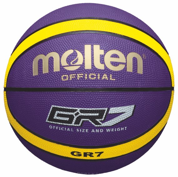 Molten Basketball BGR7-VY, Violett/Gelb, Größe 7