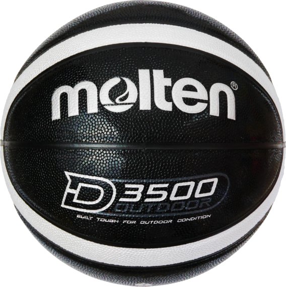Molten Basketball B-D3500-KS, Schwarz/Silber (Shiny Optic)