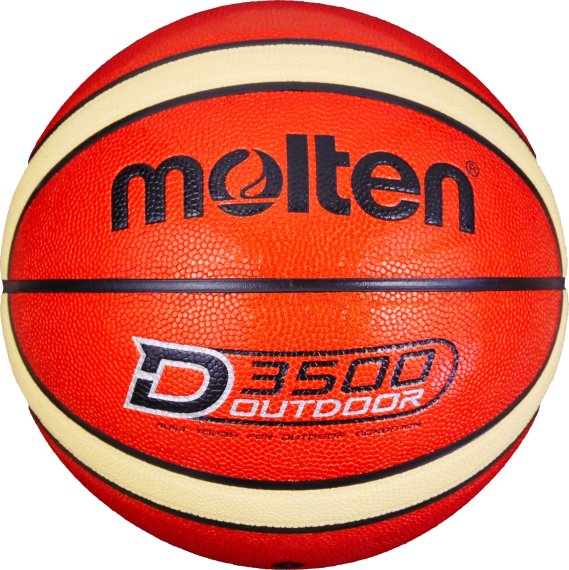 Molten Basketball B-D3500, Orange/Creme (Shiny Optic)