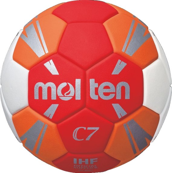 Molten Handball C7 H0C3500-RO, rot/orange/weiß/silber, Größe 0