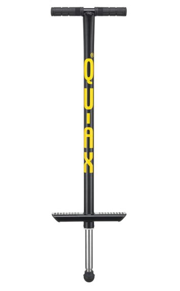 QU-AX Pogo Stick 80 kg, Stahl, schwarz