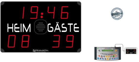 Stramatel Anzeigetafel Indoor Multisport Eco 452ME800,...