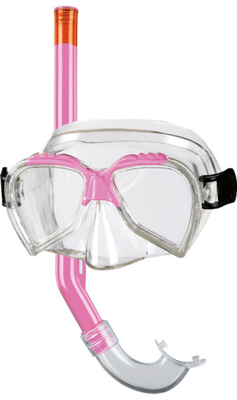 Beco Masken-Schnorchel-Set Ari für Kinder 4+, pink