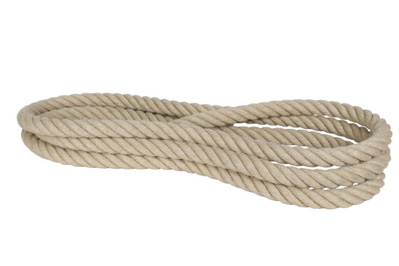 Hanftauwerk 4-litzig geschlagen mit Einlage, Ø 33 mm