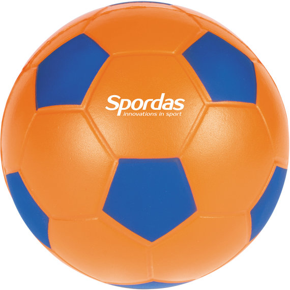 Spordas Schaumstoff Fußball mit Haut, Ø 12 cm, 110 g