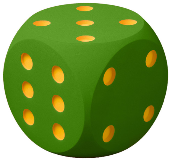 VOLLEY® Riesen Schaumstoffwürfel 50 cm, grün