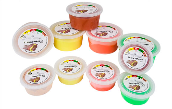 Therapieknete 85g, leicht / gelb