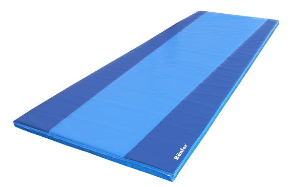 Bänfer Weichmattenauflage mit Landezone, 600 x 200 x 10 cm, RG 2540, blau
