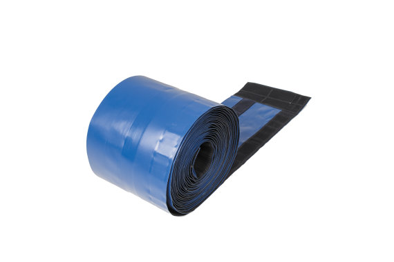 Bänfer Abschlusskante 4- tlg. blau für Trainings-Bodenturnfläche, 2 x 1430 x 22 cm / 2 x 1400 x 22 cm