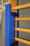 Schutzpolstersatz für Sprossenwand, starr, 205 cm lang, blau