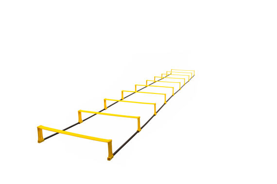 Koordinations- und Hürdenleiter, klappbar, 6 Sprossen, 2,08 Meter