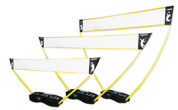 Hammer® 3- in-1 Netz, Set für Volleyball,...