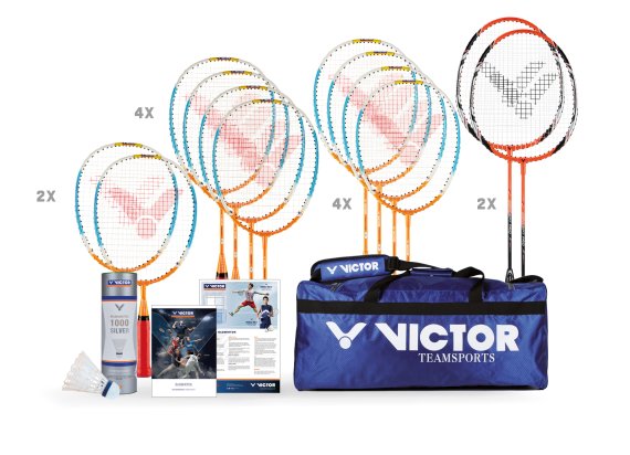 Victor Badminton Concept-Serienschläger Set, 21-teilig